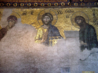 deesis-mosaico en santa sofía, Estambul